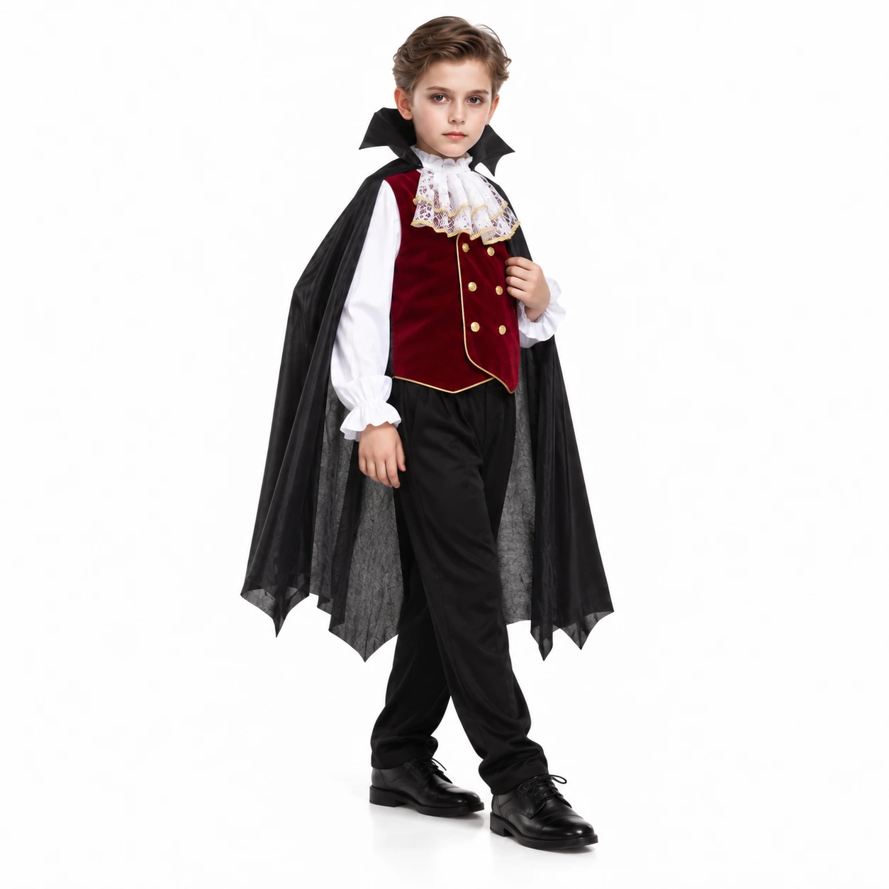 Lasten vampyyriasu, viitta ja vampyyrinhampaat