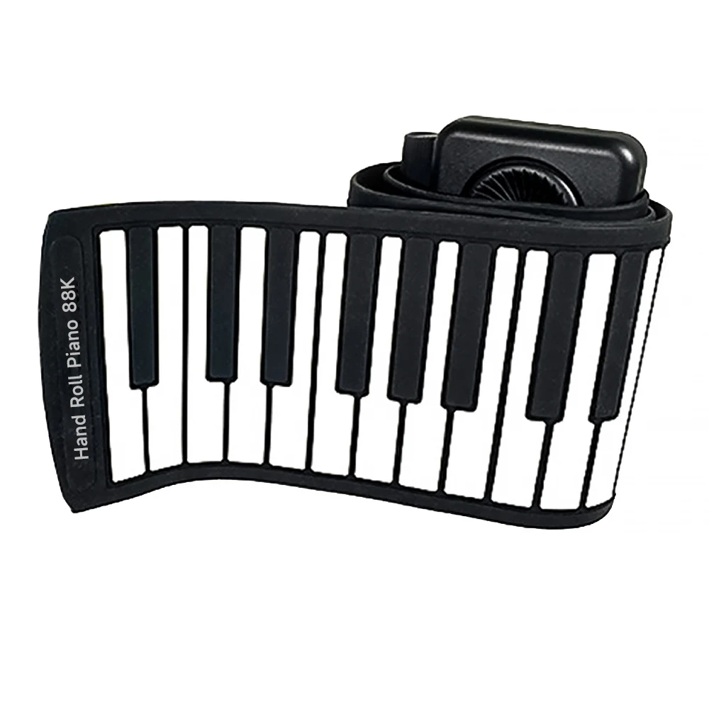 Tangentbord Piano Flexibelt Hoprullbart 88 tangenter