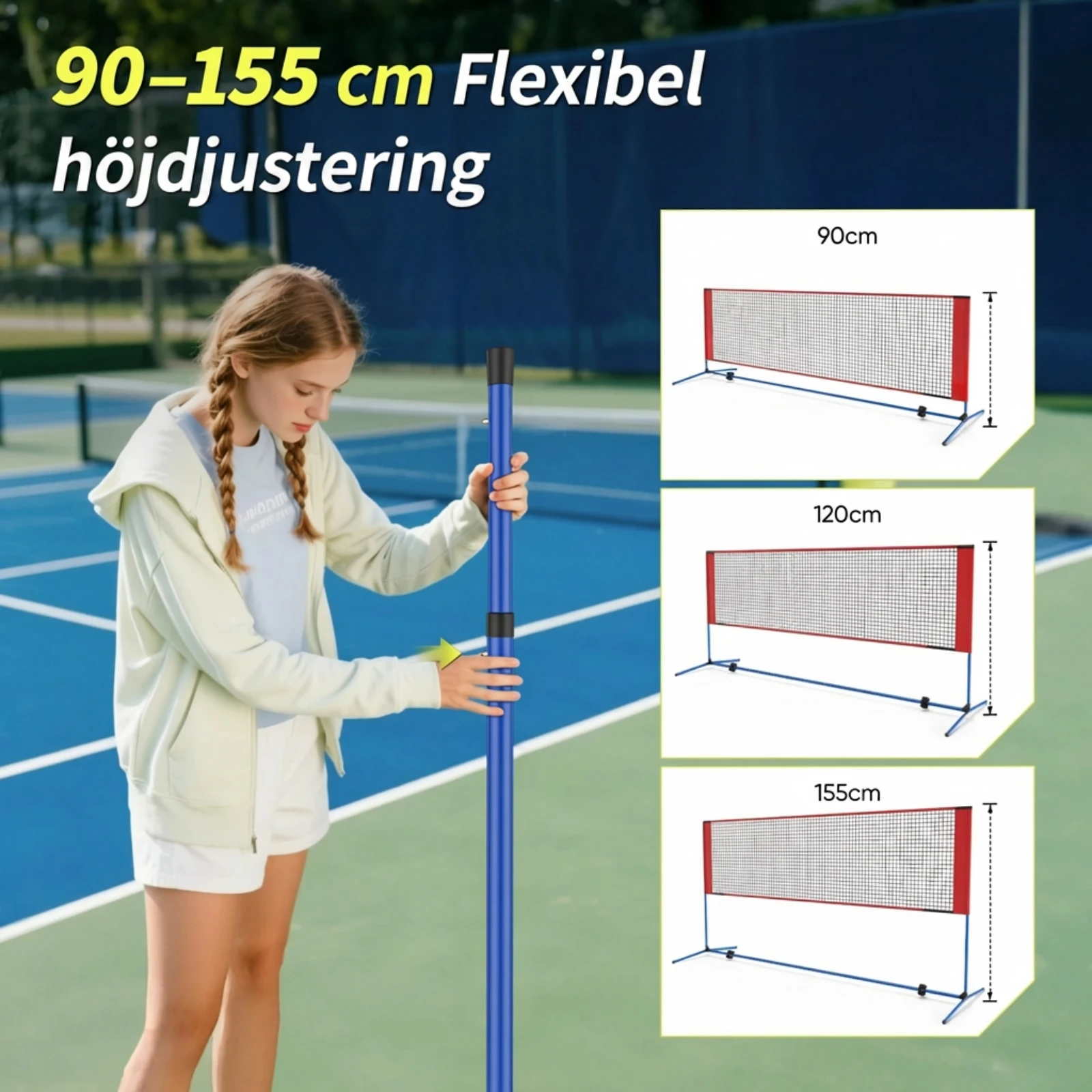 Badmintonrack Nät Utomhusset