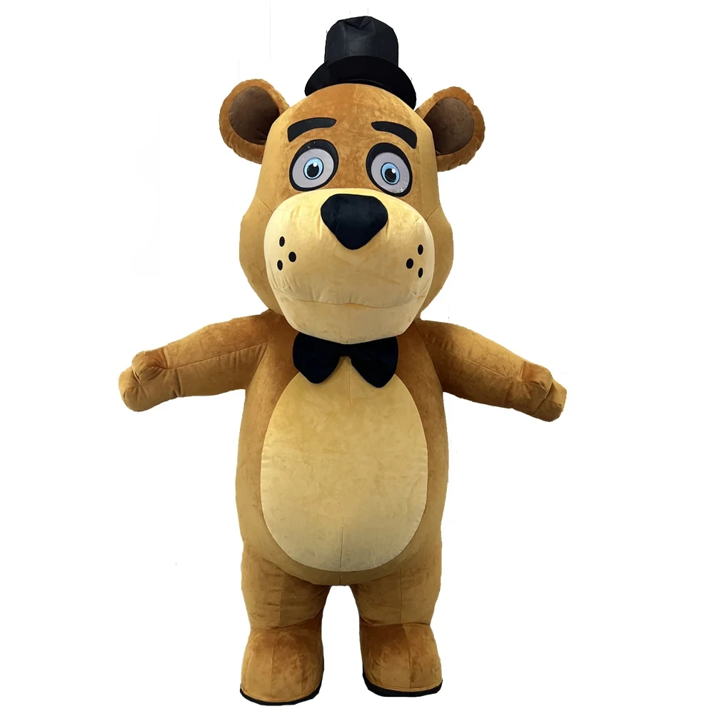 Nalle Maskeraddräkt Uppblåsbar Vuxen brun 260 cm