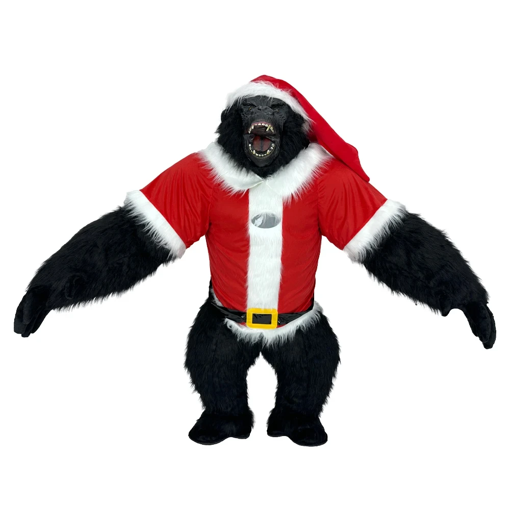 Gorilla Maskeraddräkt Uppblåsbar – Tomte Jul Kostym Vuxen 300 cm