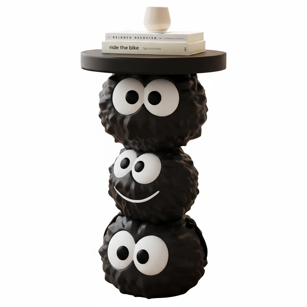 Sido Avlastningsbord – Kolbollsdesign Svart