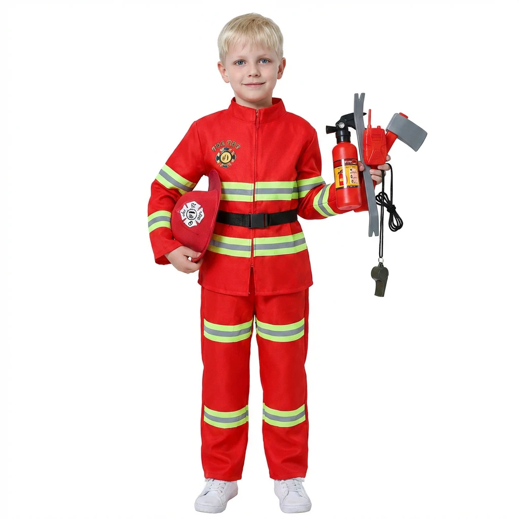 Brandman Kostym Set För Barn