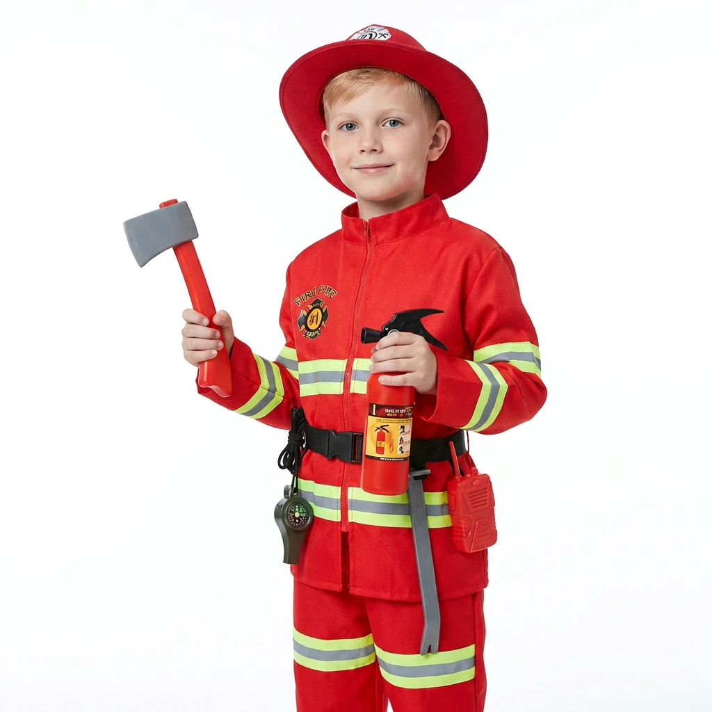 Brandman Kostym Set För Barn