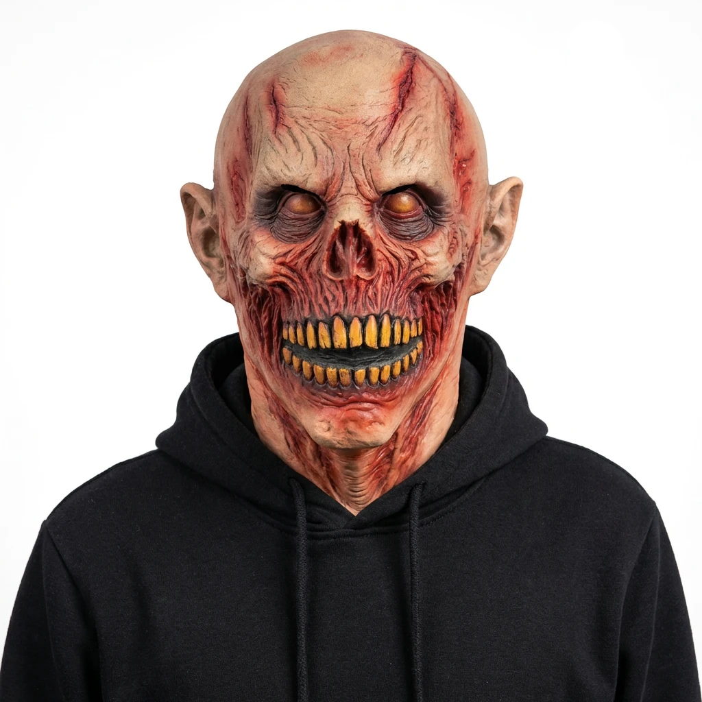 Zombie Skalle Mask – Latex Vuxen