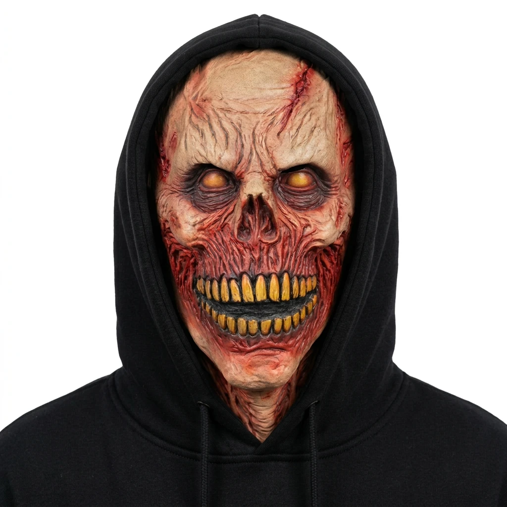 Zombie Skalle Mask – Latex Vuxen