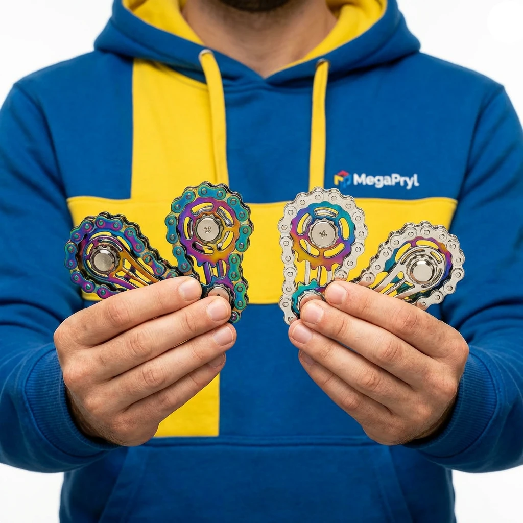 Fidget Spinner Kedja Rostfritt Stål