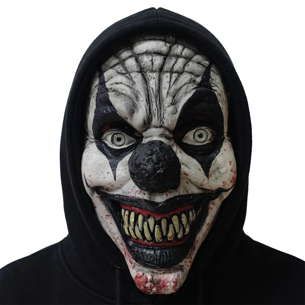 Läskig Clown Mask – Latex Vuxen