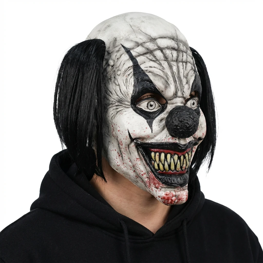 Läskig Clown Mask – Latex Vuxen