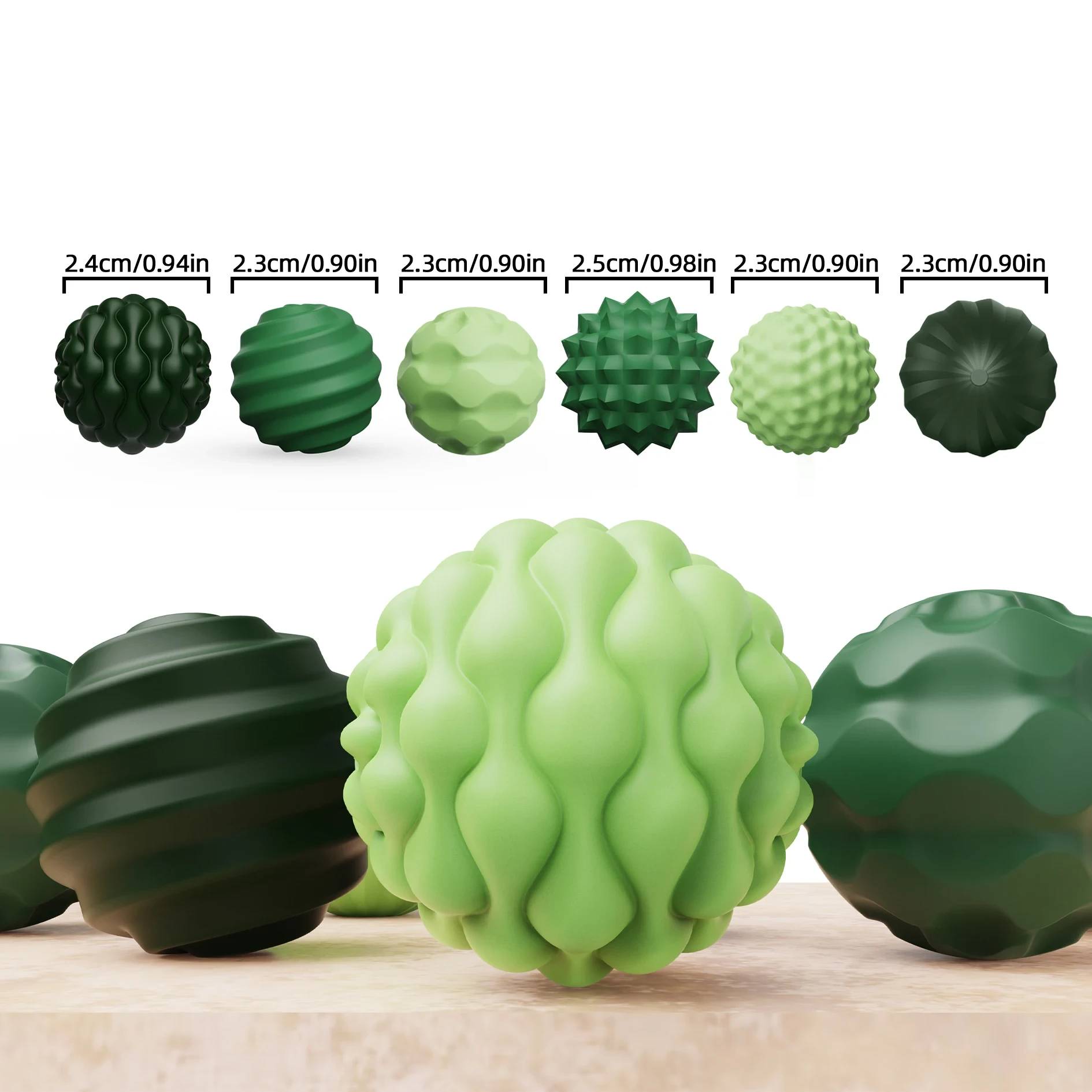 Sensoriska Bollar – Magnetiska, 12-pack