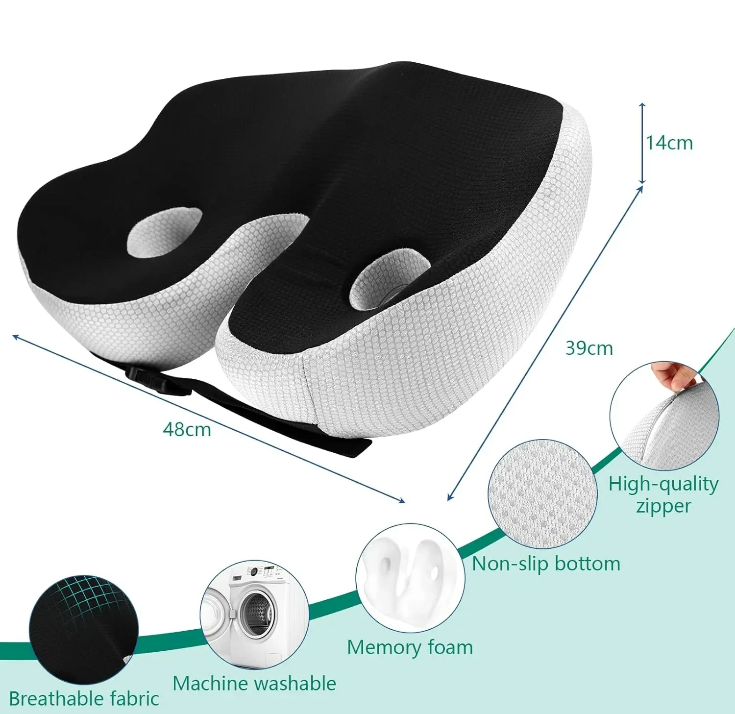 Sittdyna med Minneskum – Ergonomisk Ortopedisk