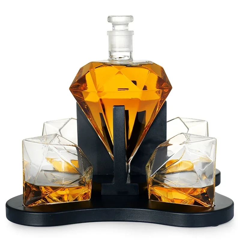 Diamantformat Whiskeyglas – Klar & Blyfri