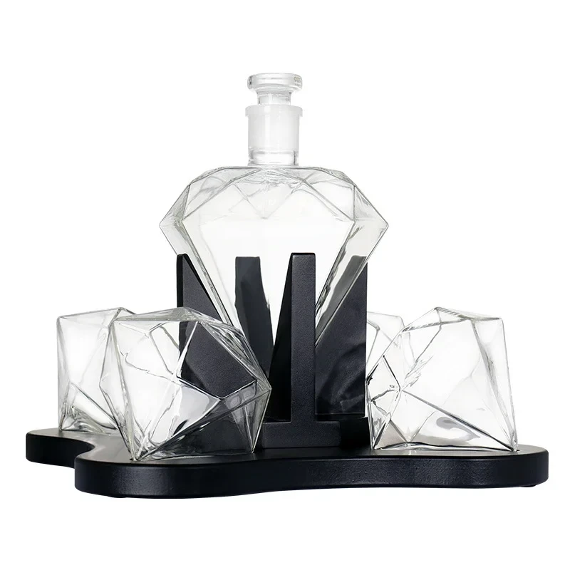 Diamantformat Whiskeyglas – Klar & Blyfri