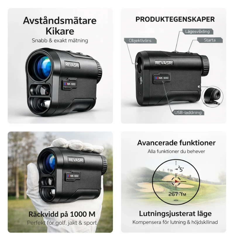 Golf Avståndsmätare – Laser upp till 1000m