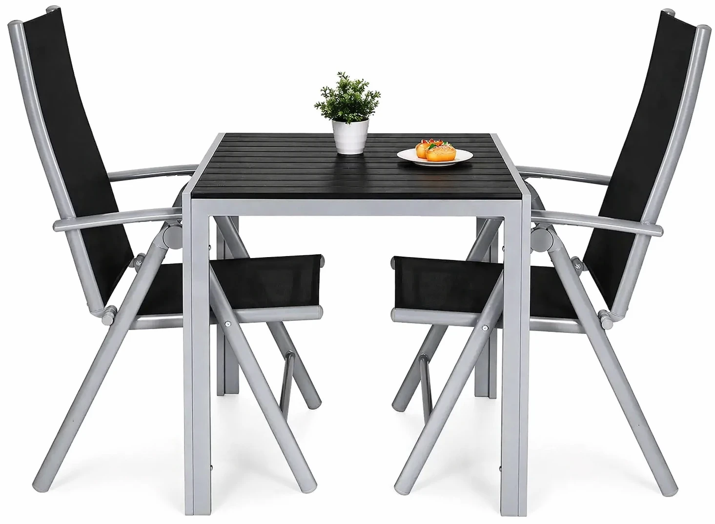 Svart/Silver