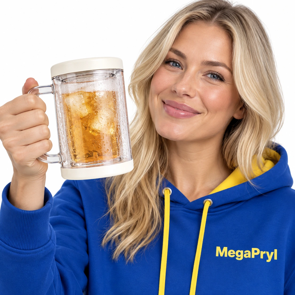 Frysmugg med dubbelvägg för kalla drycker