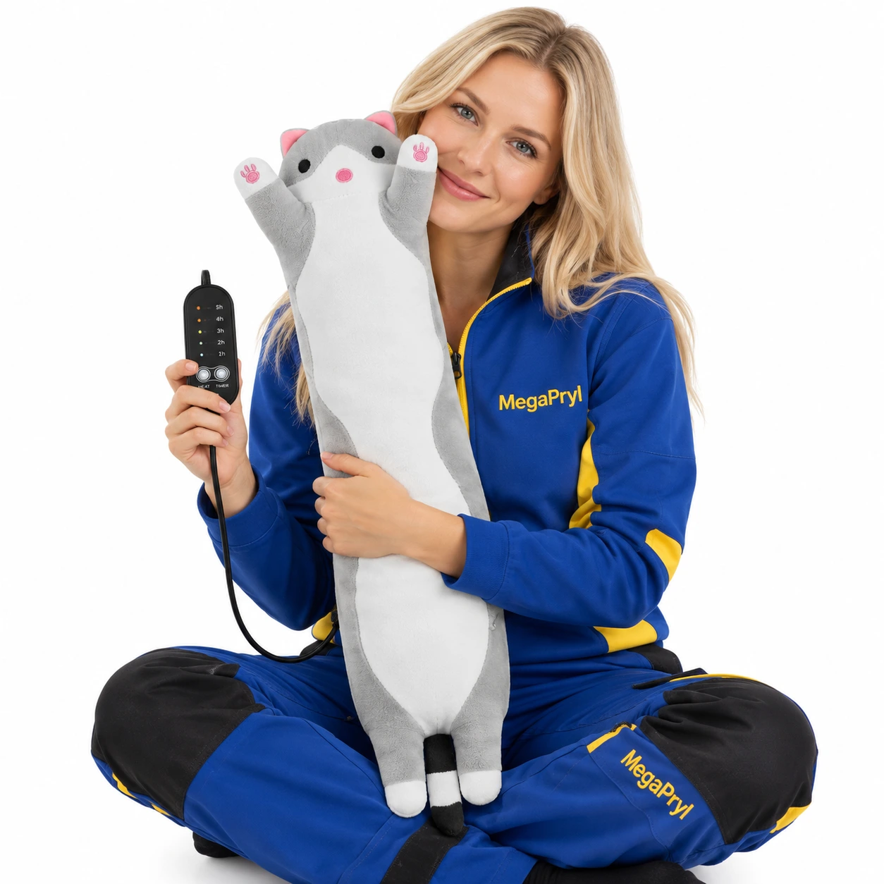 Kissanmuotoinen USB-lämpötyyny, 5 lämpöasetusta