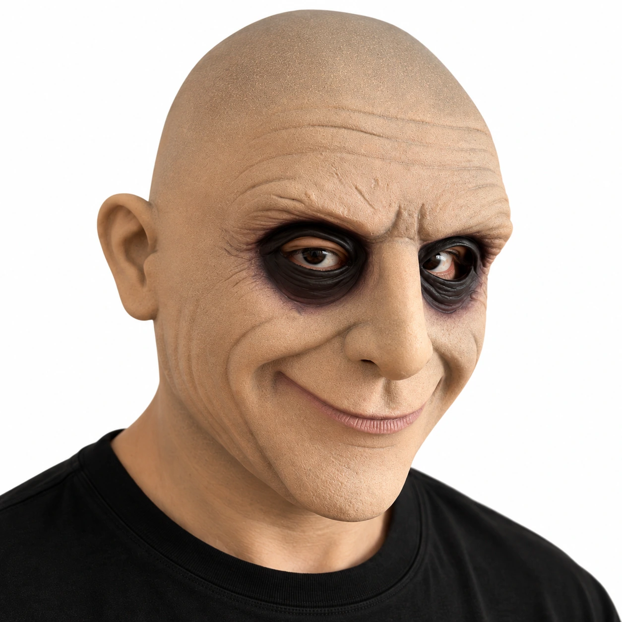 Mask Uncle Fester i latex, heltäckande vuxen