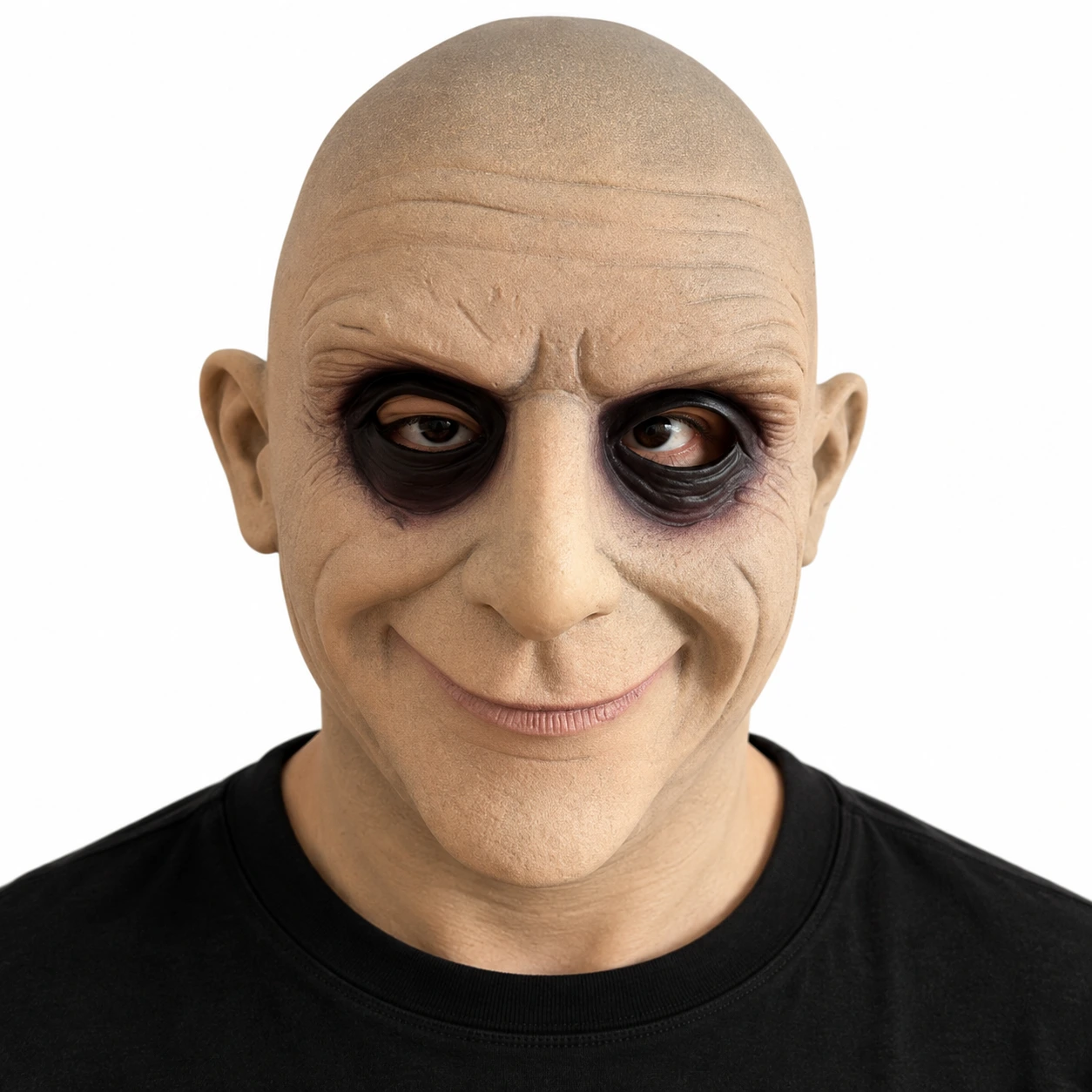 Mask Uncle Fester i latex, heltäckande vuxen