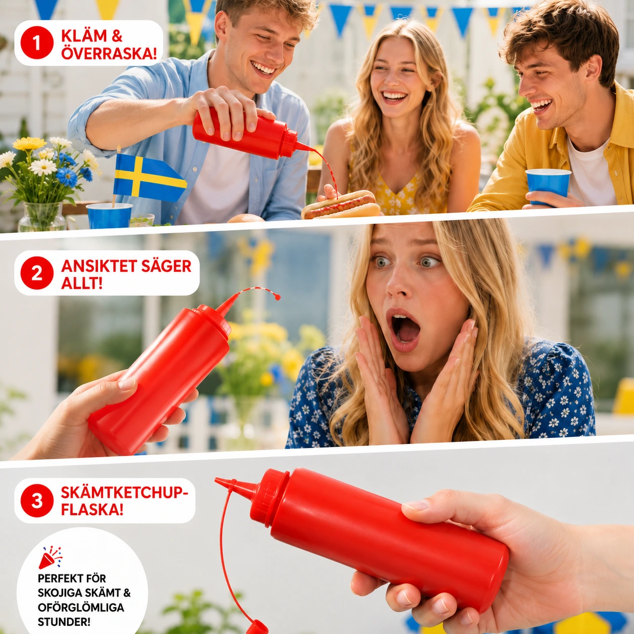 Ketchupflaska Prank – Skämtflaska som Sprutar