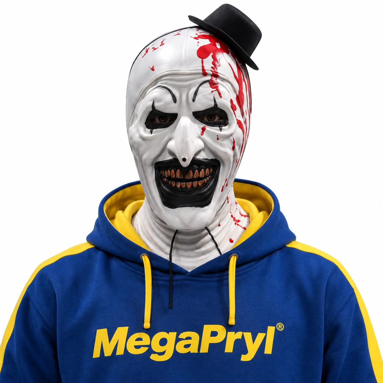 Clownmask för halloween och cosplay i latex