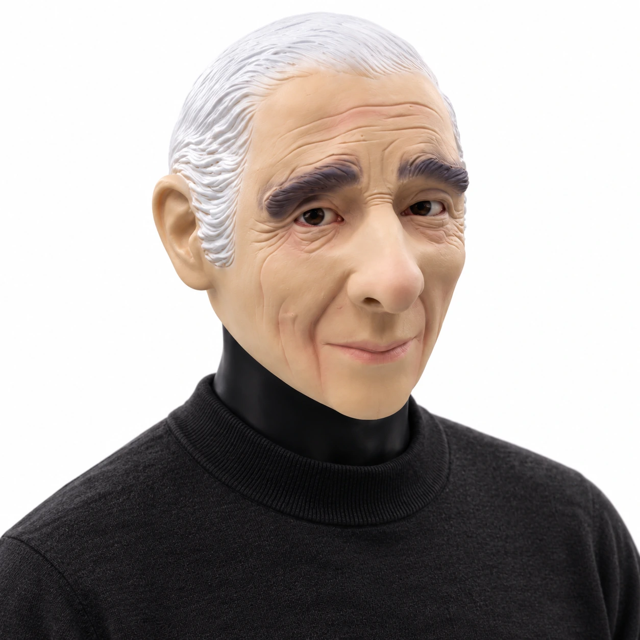 Mask gammal man i latex, heltäckande