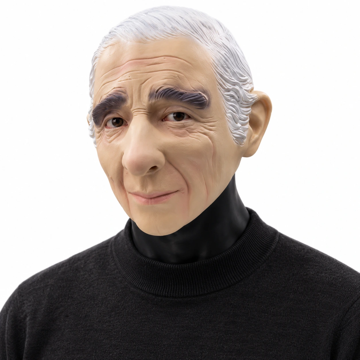 Mask gammal man i latex, heltäckande