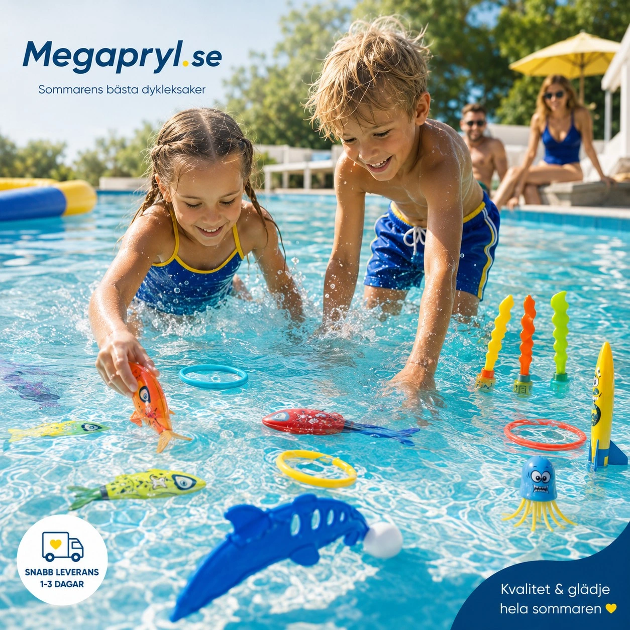 Dykleksaker för Pool och Vattenlek
