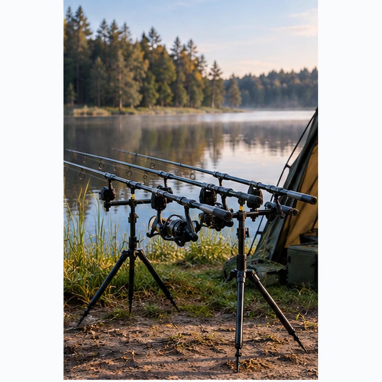 Rod pod -vapatuentasetti karppikalastukseen ja laukku