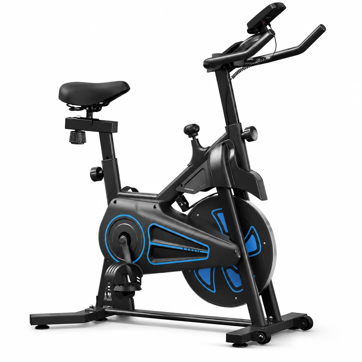 Motionscykel med 12 kg svänghjul och display
