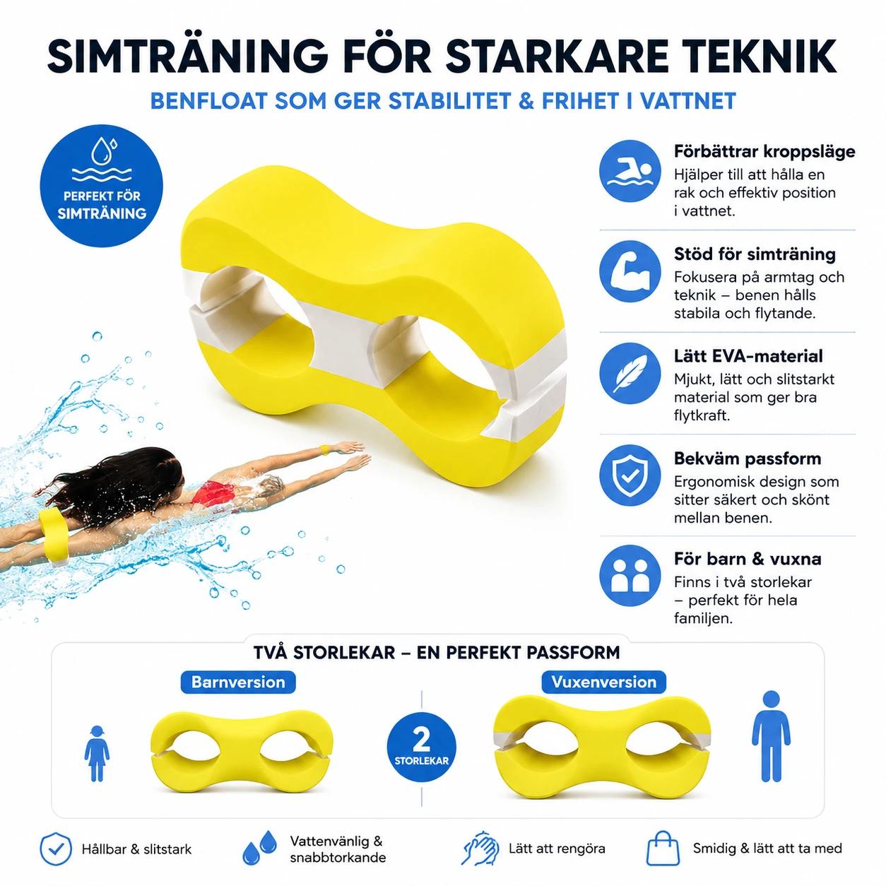 Simbensflöte – Träningshjälp för Simning