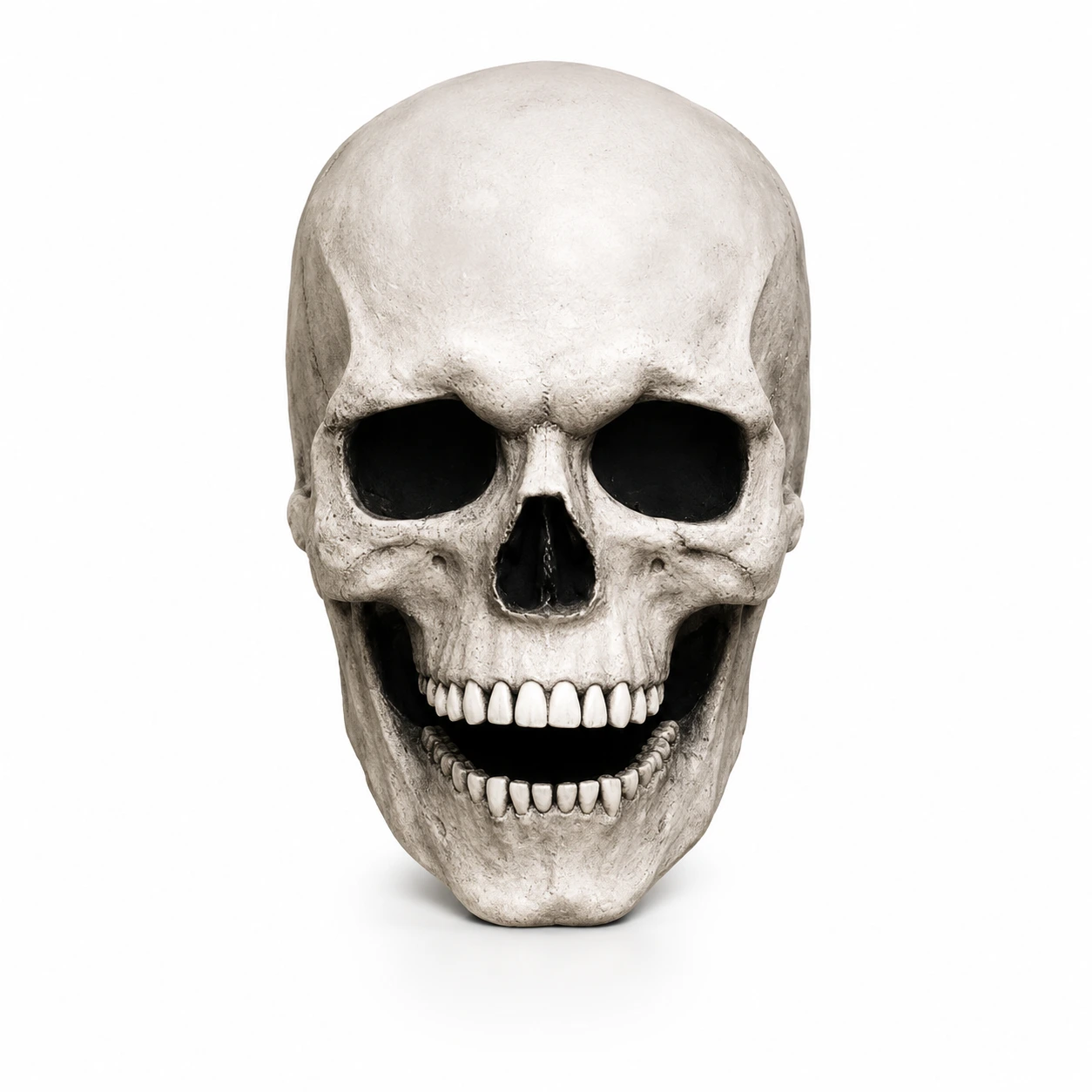 Dödskallemask för halloween med rörlig käke