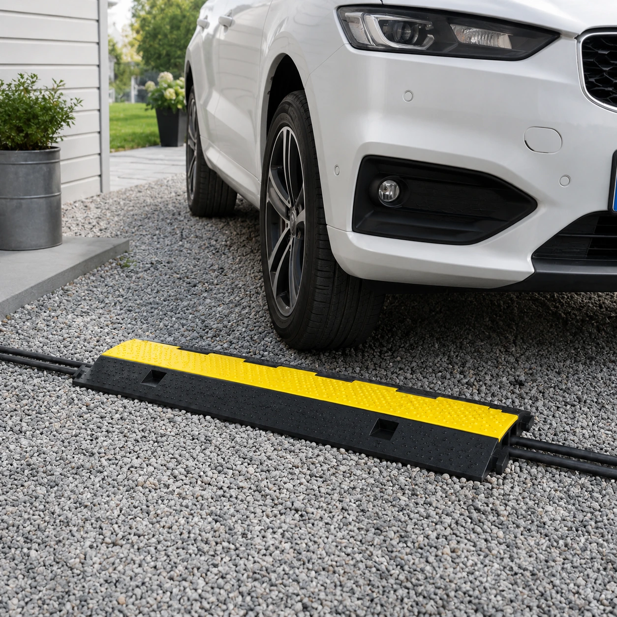 Kabelskyddsramp med 2 Kanaler för Sladdar och Kablar