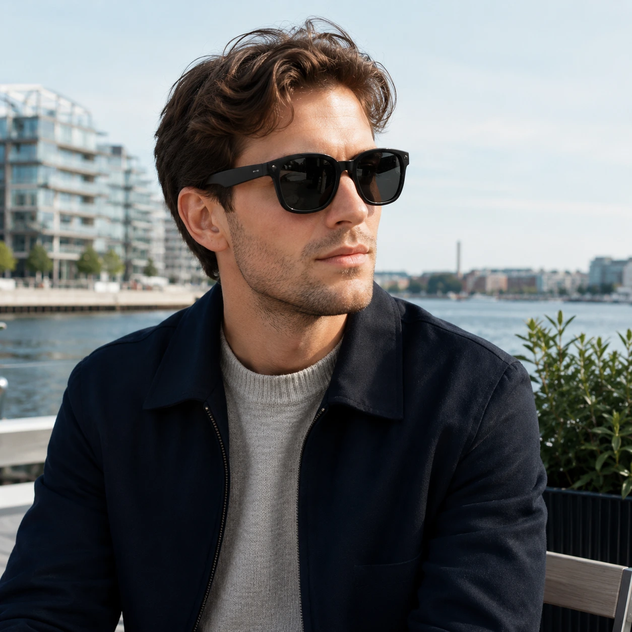 AI-glasögon med kamera och Bluetooth