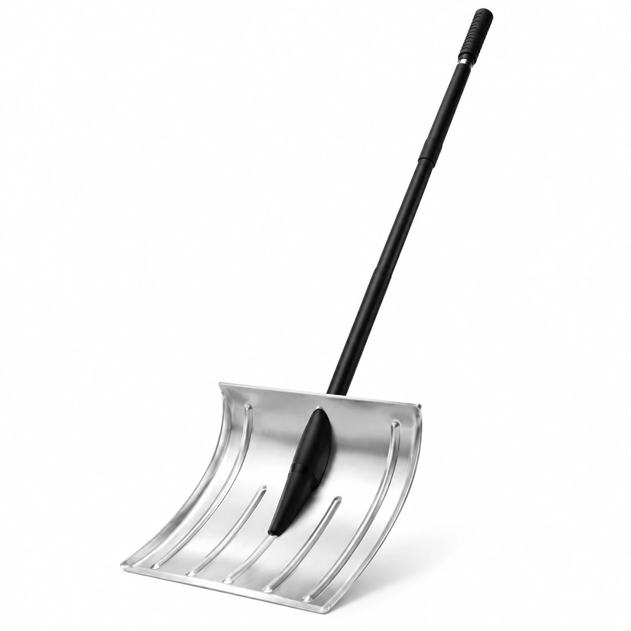 Snöskyffel för uppfart med aluminiumblad och avtagbart skaft