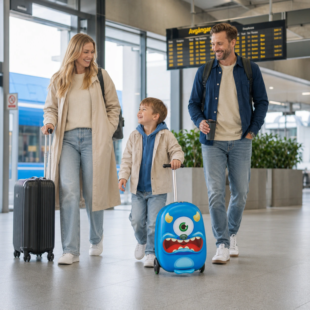 Scooterväska för barn 20 l med justerbart handtag