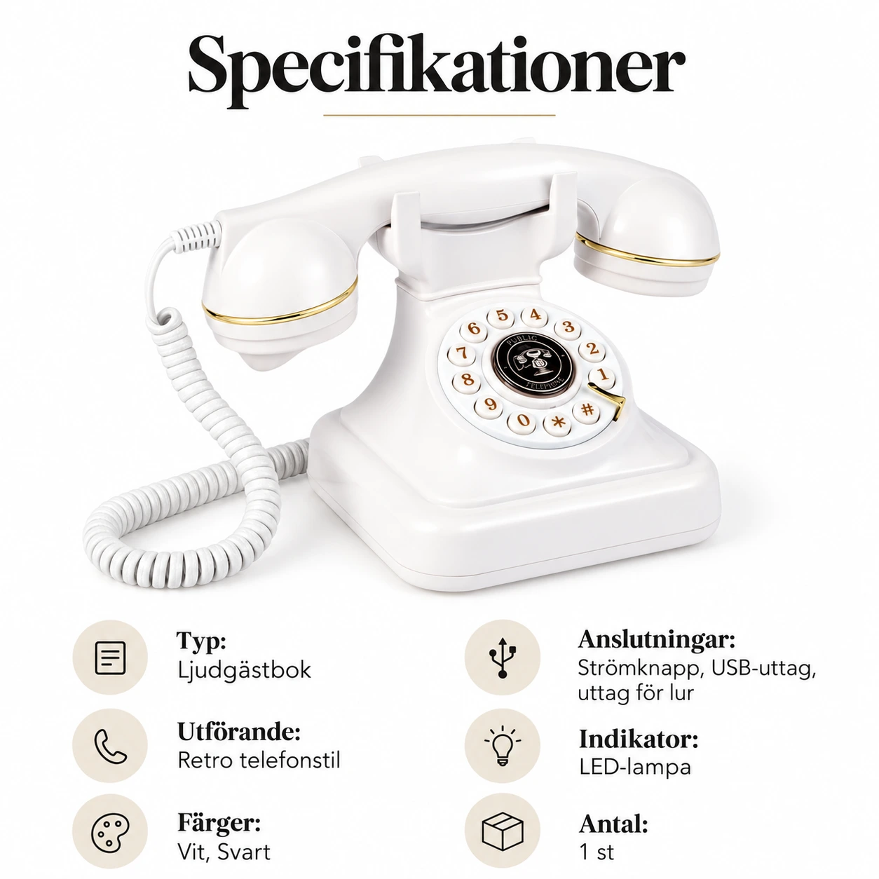 Äänivieraskirja retropuhelimena häihin ja juhliin