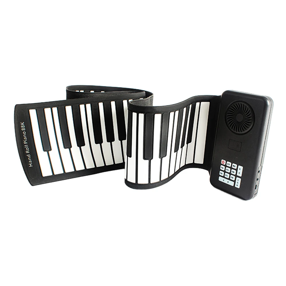 Tangentbord Piano Flexibelt Hoprullbart 88 tangenter