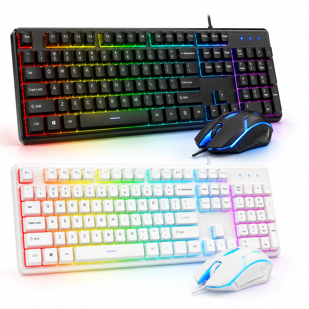 Gamingpaket RGB – Tangentbord och Mus med USB