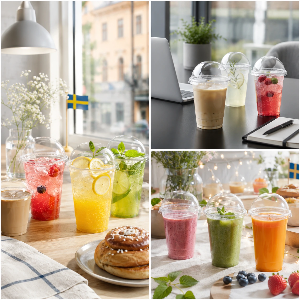 Plastmuggar med Lock – Engångsmuggar med Kupollock