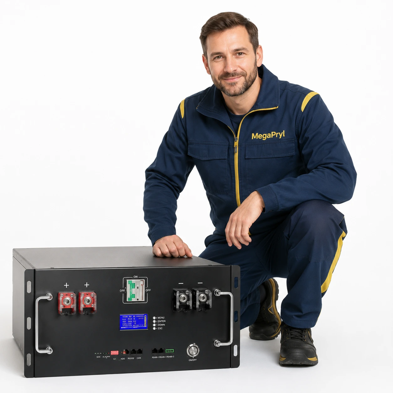 LiFePO4-batteri 51,2V för energilagring med inbyggd BMS