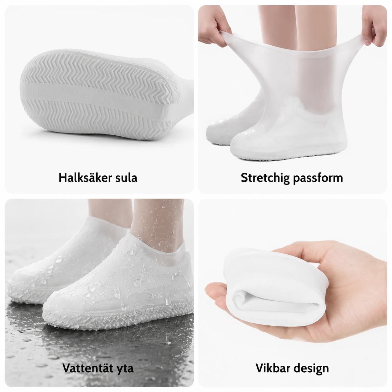 Skoskydd Vattentäta i Latex med Halksäker Sula