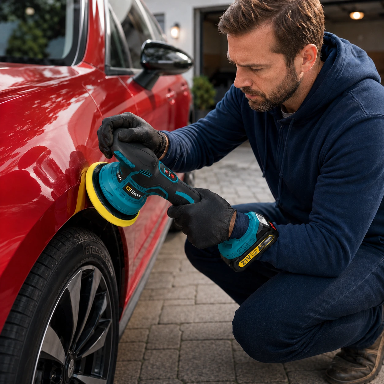 Polermaskin Batteridriven 150 mm – För Bil & Möbel