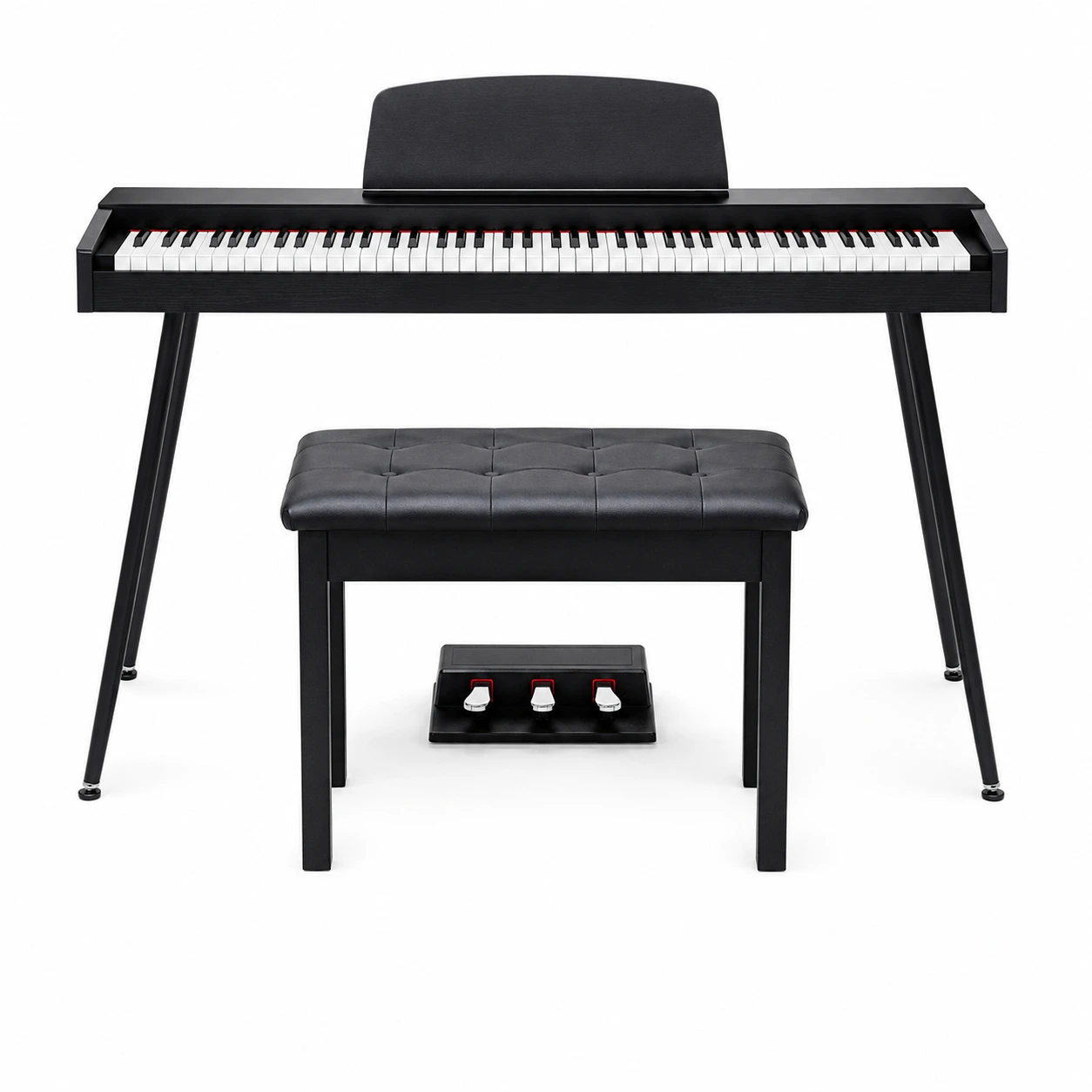 Digitalpiano med 88 tangenter och 3 pedaler
